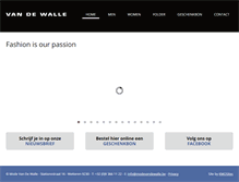 Tablet Screenshot of modevandewalle.be